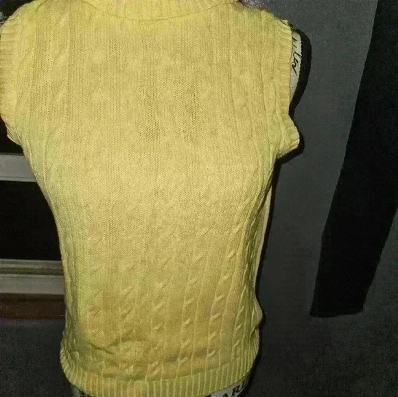 Pierre Cardin Womans Turtleneck Sleeveless Cable Knit Sweater Size S - Picture 2 of 11